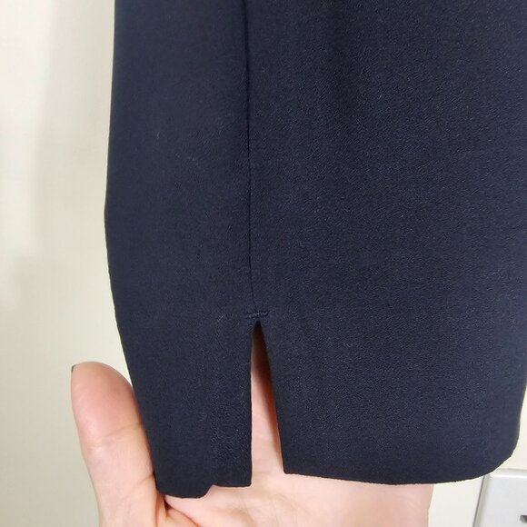 Banana Republic Womens Black Pull-On Ankle Pant Sz 12 Stretch Waist Office - Picture 5 of 12